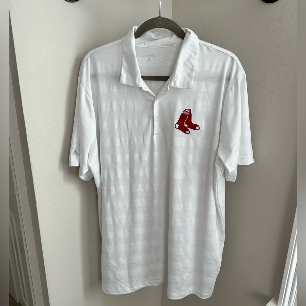 Antigua Red Sox golf polo
